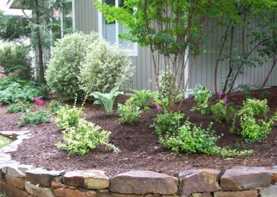 Front flower bed Landscaping Design Example