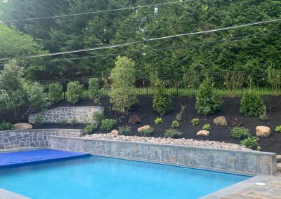 Flower bed by the pool Landscaping Design