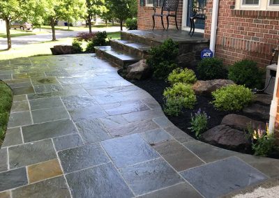 Hardscaping project Front walkway in columbia maryland