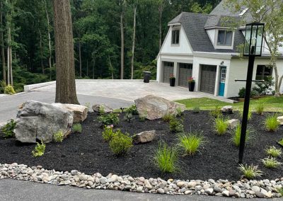 Front Flower bed on a landscaped project